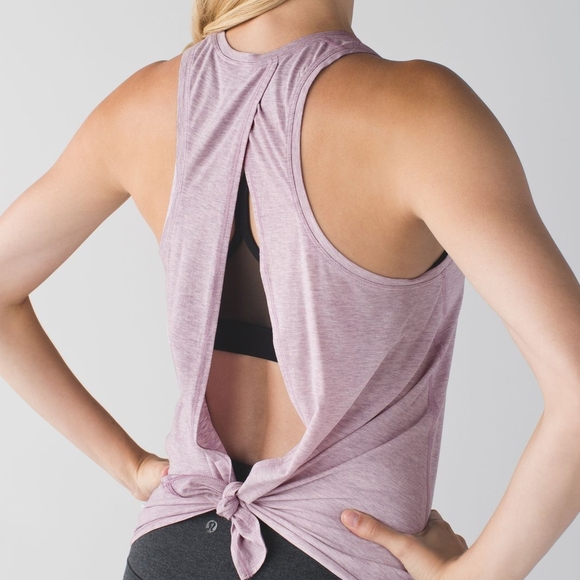 Lululemon All Tied Up Tank Heathered Purple - Picture 1 of 4